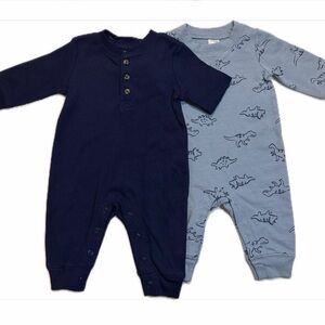 Carter's Navy and Blue Dinosaur Footies